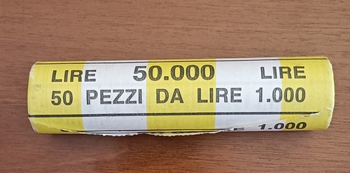 Mille lire rotolino monete da - ,